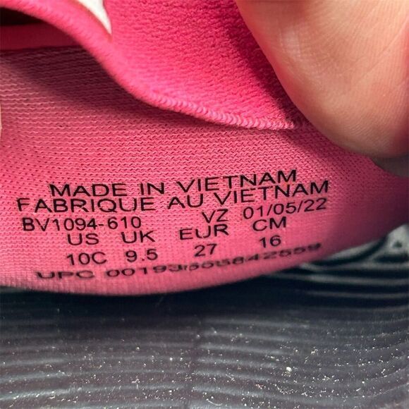 Nike Baby Toddler Kawa Slide Slingback Sandals Pink Size 10C Casual Shoes Summer - Picture 11 of 11